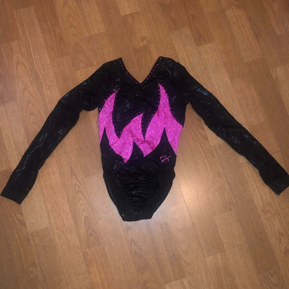 gymnastics competitive long sleeve leotard